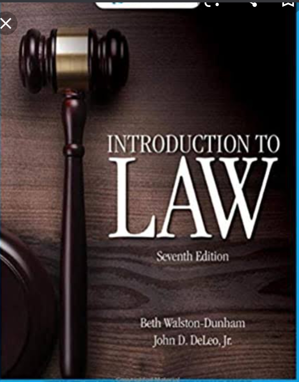 Introduction to law- Ist semester