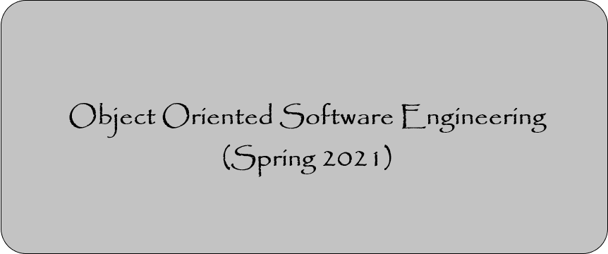 Object Oriented Software Engineering (Spring 2021)